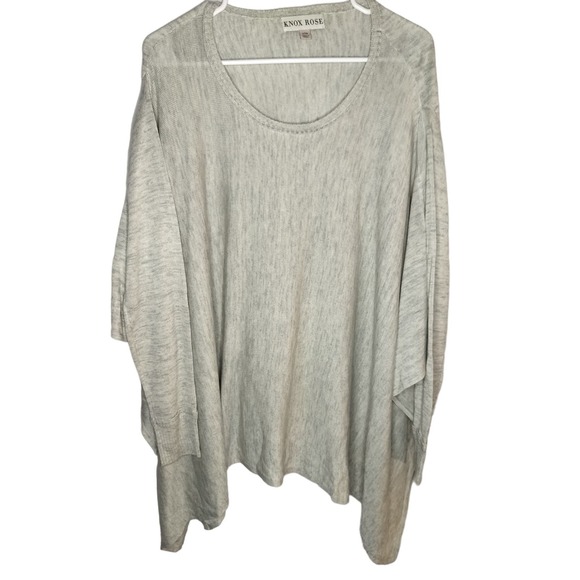 Knox Rose Oversized Shawl Styled Shirt with Long Sleeves/Flowy - Picture 1 of 10